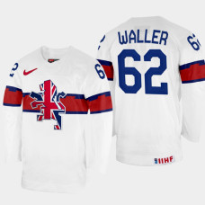 Joshua Waller 2022 IIHF World Championship Great Britain Hockey Jersey White #62 Uniform