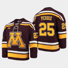 Men's Minnesota Golden Gophers Jack Perbix #25 2021 B1G Tournament Championship Replica Maroon Jersey