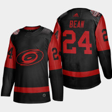 Men Carolina Hurricanes Jake Bean #24 2021 Stadium Series Black Jersey