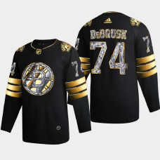 Jake DeBrusk Boston Bruins 2022 Stanley Cup Playoffs Black Diamond Edition Jersey Authentic