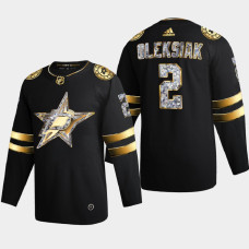 Jamie Oleksiak Dallas Stars 2022 Stanley Cup Playoffs Black Diamond Edition Jersey Authentic