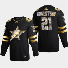 Jason Robertson Dallas Stars 2022 Stanley Cup Playoffs Black Diamond Edition Jersey Authentic