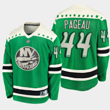 Men's New York Islanders Jean-Gabriel Pageau #44 2021 St. Patrick's Day Green Jersey