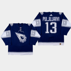 Jesse Puljujarvi Edmonton Oilers 2022-23 Reverse Retro 2.0 Replica Navy Jersey