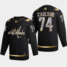 John Carlson Washington Capitals 2022 Stanley Cup Playoffs Black Diamond Edition Jersey Authentic