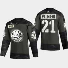 Men's New York Islanders Kyle Palmieri #21 2021 Military Appreciation Night Camo Jersey