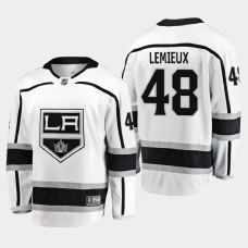 Men's Los Angeles Kings Brendan Lemieux #48 Away 2021 Breakaway White Jersey