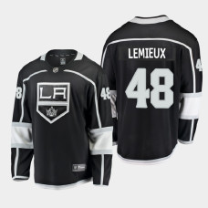 Men's Los Angeles Kings Brendan Lemieux #48 Home 2021 Breakaway Black Jersey