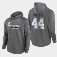 Men's Toronto Maple Leafs Morgan Rielly #44 2021 Stanley Cup Playoffs Authentic Pro Gray Hoody