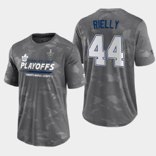 Toronto Maple Leafs Morgan Rielly 2021 Stanley Cup Playoffs #44 Gray Authentic Pro Tee