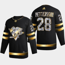 Marcus Pettersson Pittsburgh Penguins 2022 Stanley Cup Playoffs Black Diamond Edition Jersey Authentic