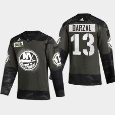 Men's New York Islanders mathew barzal #13 2021 Military Appreciation Night Camo Jersey