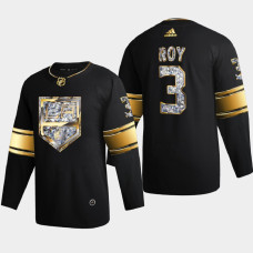 Matt Roy Los Angeles Kings 2022 Stanley Cup Playoffs Black Diamond Edition Jersey Authentic