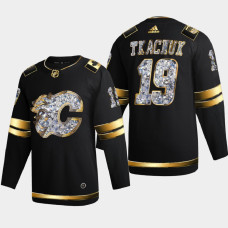 Matthew Tkachuk Calgary Flames 2022 Stanley Cup Playoffs Black Diamond Edition Jersey Authentic