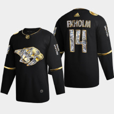 Mattias Ekholm Nashville Predators 2022 Stanley Cup Playoffs Black Diamond Edition Jersey Authentic