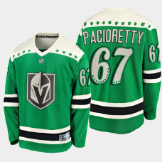 Men's Vegas Golden Knights Max Pacioretty #67 2021 St. Patrick's Day Green Jersey