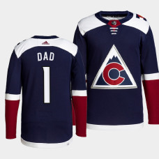 2022 Fathers Day Gift Colorado Avalanche Blue Greatest Dad Jersey Primegreen