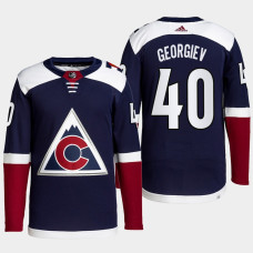 Alexandar Georgiev #40 Colorado Avalanche Navy Jersey 2022 Authentic Primegreen Alternate