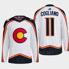 Andrew Cogliano Reverse Retro 2.0 2022 Colorado Avalanche White Jersey Authentic Primegreen #11