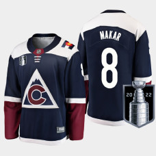 Cale Makar Colorado Avalanche 2022 Stanley Cup Finals Navy #8 Jersey Alternate