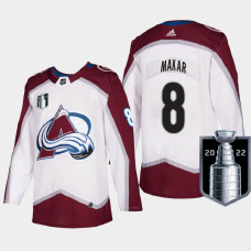 Colorado Avalanche Cale Makar 2022 Western Conference Champs White Jersey Authentic #8