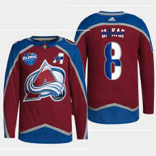 Colorado Avalanche 2022 NHL Global Series Cale Makar Burgundy Finland Edition Jersey