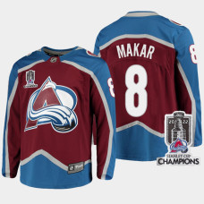 Colorado Avalanche 2022 Stanley Cup Champions Cale Makar Burgundy #8 Jersey Home