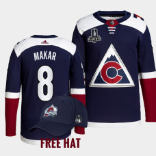 Cale Makar Colorado Avalanche 2022 Central Division Champions Navy #8 Jersey Primegreen