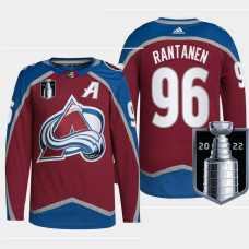 Colorado Avalanche Mikko Rantanen 2022 Stanley Cup Playoffs Burgundy Jersey Authentic Pro #96