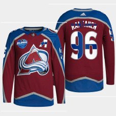 Colorado Avalanche 2022 NHL Global Series Mikko Rantanen Burgundy Finland Edition Jersey