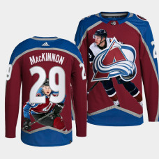 Nathan MacKinnon Colorado Avalanche 2022 Playoffs Impact Player Burgundy #29 Jersey Special