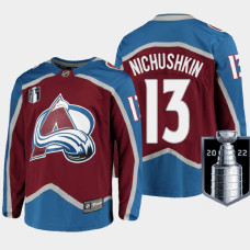 Valeri Nichushkin Colorado Avalanche 2022 Stanley Cup Finals Burgundy #13 Jersey Home