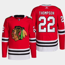 Aidan Thompson Chicago Blackhawks 2022 NHL Draft Red Jersey Authentic Primegreen Home