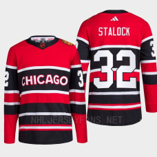 Chicago Blackhawks 2022 Reverse Retro 2.0 Alex Stalock Red Authentic Primegreen Jersey Men's