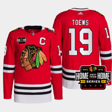 Jonathan Toews #19 Chicago Blackhawks Red Jersey 2022 Milwaukee Home Away From Home Primegreen