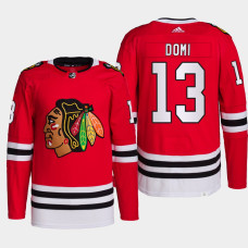 Chicago Blackhawks Max Domi Red Home Primegreen Authentic Jersey 2022