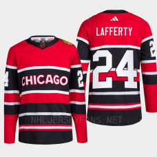 Chicago Blackhawks 2022 Reverse Retro 2.0 Sam Lafferty Red Authentic Primegreen Jersey Men's