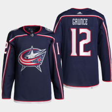 Columbus Blue Jackets Brendan Gaunce Navy Home Authentic Primegreen Jersey 2022-23