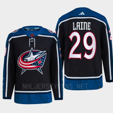 Patrik Laine Reverse Retro 2.0 2022 Columbus Blue Jackets Navy Jersey Authentic Primegreen #29