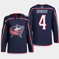 Columbus Blue Jackets Vladislav Gavrikov Navy Home Authentic Primegreen Jersey 2022-23