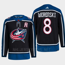 Zach Werenski Reverse Retro 2.0 2022 Columbus Blue Jackets Navy Jersey Authentic Primegreen #8