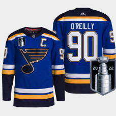 Ryan O'Reilly St. Louis Blues 2022 Stanley Cup Playoffs Blue #90 Jersey Authentic Pro