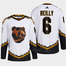 Boston Bruins 2022 Reverse Retro 2.0 Mike Reilly White Authentic Primegreen Jersey Men's