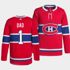 2022 Fathers Day Gift Montreal Canadiens Red Greatest Dad Jersey Primegreen