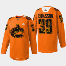 Alex Chiasson Vancouver Canucks 2022 First Nations Night Orange #39 Jersey Every Child Matters