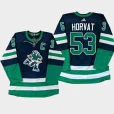 Vancouver Canucks Bo Horvat Navy PrimeGreen Reverse Retro Jersey 2022-23