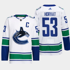 Bo Horvat #53 Vancouver Canucks White Jersey 2022 Away Primegreen Authentic Pro