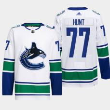 Brad Hunt #77 Vancouver Canucks White Jersey 2022 Away Primegreen Authentic Pro