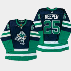 Vancouver Canucks Brady Keeper Navy PrimeGreen Reverse Retro Jersey 2022-23