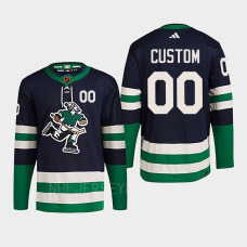 Custom Reverse Retro 2.0 2022 Vancouver Canucks Navy Jersey Authentic Primegreen #00